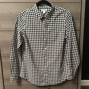 Old Navy Black and White Checkered Shirt
